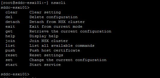 nsxcli